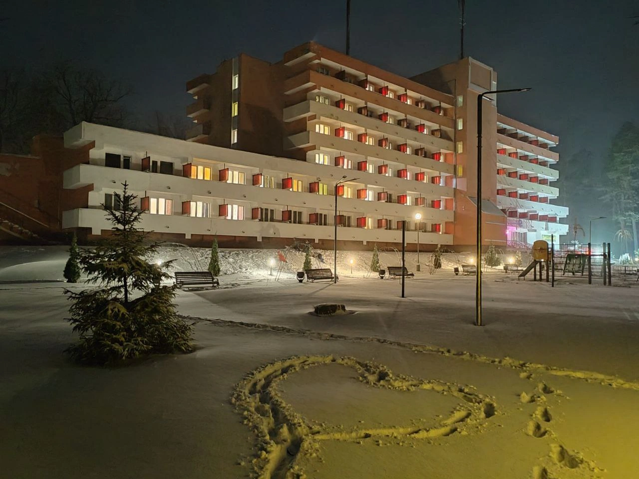 Санаторий зимой